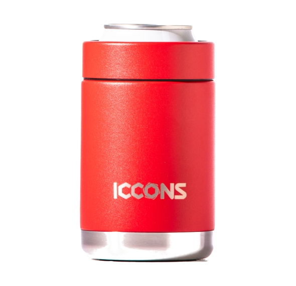 ICCONS /  YABBY 375ML INSULATED STAINLESS STEEL CAN COOLER - RED DESERT